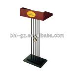 Metal and wood hotel podium/ school furniture wooden speech platform/ modern meeting speech platform T-5 T-5