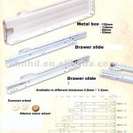 Metal box drawer slide