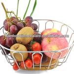 Metal Fruit Holder with Wooden Base B-051