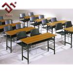 Metal leg wood top high school desk MXX-020