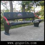 Metal park benches for sale,used park benches Guangzhou manufacturer B-019a