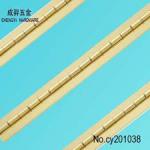 metal piano hinges,brass continuous hinges,yellow color long piano higes CYA-72