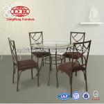 Metal tube dining sets with cusion seat DR-N-2008