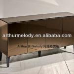 Mirror covered TV cabinet with 4 doors 11AMJ042-T