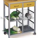 Mobile kitchen trolley with 2 baskets &amp; 2 shelves RQ-25-a( Kitchen Trolley )