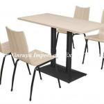 Moden Design Wood Seat Tables and Chairs for Restaurant Furniture SC-07