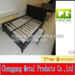 modern and elegant Double Leather Bed with drawer CG-LBD062