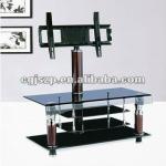 modern black glass TV stand of china B-TV852