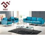 Modern cheap sofa set in blue leather MSF-003