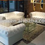 Modern chesterfield style leather Sofa set (GKS901) GKS901