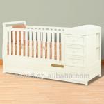 Modern comb cot and changing table JTFB024