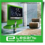 Modern Curved Glass TV Stand,wooden tv stand pictures T322