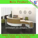 Modern design 2 tier circular shaped reception desk collection beauty salon reception desks office reception counter FL-OF-0365