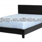 modern design 4ft6 black pu leather bed frame LBD02 LBD02