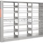 modern design 6 layers double sided metal library bookcase/school library furniture whole steel bookshelf BF009-XT