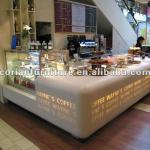 Modern designed Corian built coffee kiosk RCD-014