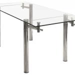 Modern fashion design extendable tempered glass dining table KTZ-189 KTZ-139