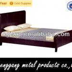 Modern Faux sleigh Leather Bed SLB005