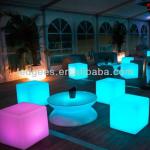 modern glowing led cube chair/flashing cube with remote control CQC-103