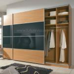 Modern hanging sliding door wardrobe EL-348W