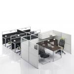 Modern Office Partition With Overhead Cabinet LK-Z0158 LK-Z0158