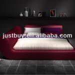 modern red fabric bed two direction 725