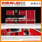 Modern Red Metal Kitchen Cabinet and cupboard SJ-CG004