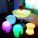 Modern simple style growing plastic Led stool HJ821