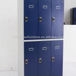 Modern style popular 6 door colorful school or commercial steel steel locker for sale NE-06A-S