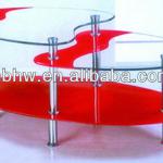 modern tempered glass coffee table with high quality and low price HW-SG01