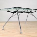 modern tempered glass conference table 923# 923#