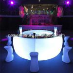 Modern unique waterproof plastic led lighted bar counter with rechargeable battery and remote control PB-13CU-12-1