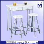 Modern White Bar Table and Stool Set MGT-6585 MGT-6585