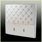 modern white leather hotel bed headboard NH2861