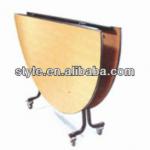 movable folding round table E-018