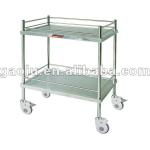 MT-102 CE certificate stainless steel two layer hospital Trolley MT-102