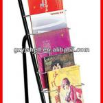 Multi-layer Metallic magazine rack stand yj677