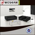 Multicolor choose stainless steel base modern leather sofa WX-S969