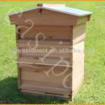 National Bee Hive Gabled Roof Cedar New 2 Super 1 Brood Beekeeping Beehive FED21266