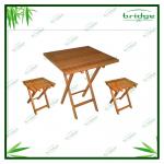 Natural bamboo folding table EHC130625T