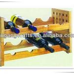 Natural color solid wood Wine Display Rack (shelf) FU-R1201