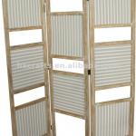 Natural folding wood screen /handmade room divider HX12-393