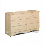 Natural maple 6 drawer dresser JTFD045