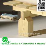 Natural Mongolia Pinewood Easily Assembled Kit Tatami Bed