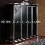 Neoclassical black wooden wardrobe N04-015 N04--015,N04-015  wardrobe