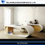 New 2014 Executive Office Table Design/Luxury Modern Executive Office Desk Table TW-OFTB-0041 Modern Office Desk White