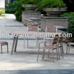 New Arrival Brushed Aluminum table and chair BZ-BR016