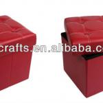 New design cube PU ottoman GS-H49