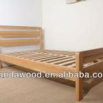 New design oak wood double bed designs D032