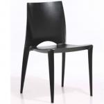 New design Plastic Black Chair Restaurante full PP chair(1547 1517